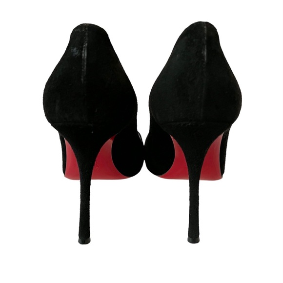 Christian Louboutin Decoltish 100 Black Suede Pump, size 39.5, US 9.5 - Picture 5 of 11